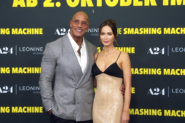 Dwayne Johnson, Emily Blunt, THE SMASHING MACHINE, Red Carpet for the German premiere at ZOO