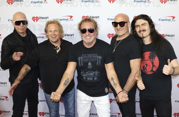 Joe Satriani, Michael Anthony, Sammy Hagar, Kenny Aronoff and Rai Thistlethwayte at the 2025
