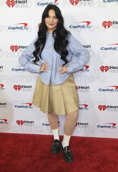 Julia Michaels at the 2025 iHeartRadio Music Festival held at T-Mobile Arena in Las Vegas, USA on