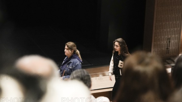 Audience members gather inside the theater before the start of the Fire of Anatolia show in