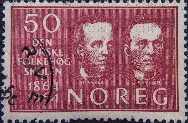 Herman Anker (1839-1896) and Olaus Arvesen (1830-1917) established Norway's first folk high school