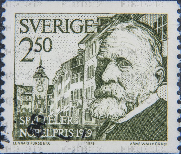 Carl Spitteler (1845 -1924) was a Swiss author who was awarded the Nobel Prize in Literature in