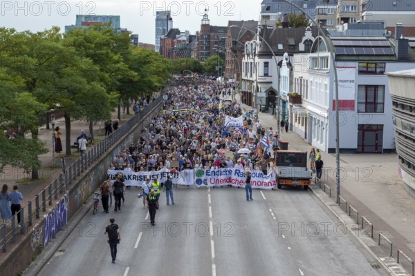 Worldwide climate strike by Fridays for Future under the motto Exit Gas - Enter Future,