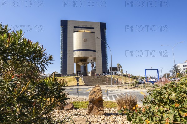 The Independence Memorial Museum in Windhoek, Namibia August 9, 2025: honors Dr. Sam Nujoma and the
