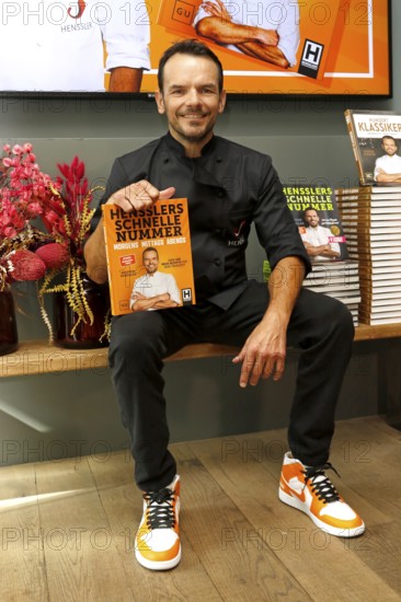 Chef Steffen Henssler at the presentation of his new cookbook HENSSLERS SCHNELLE NUMMER - mornings,