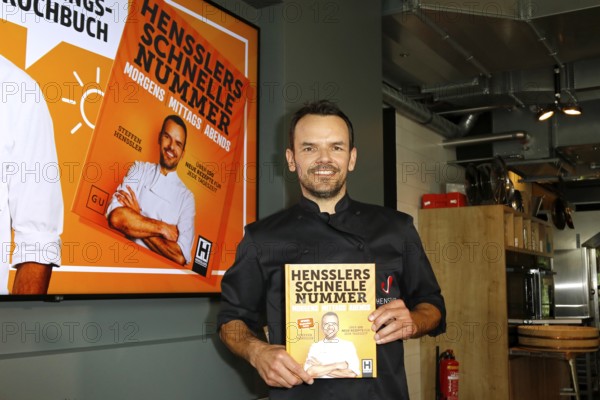 Chef Steffen Henssler at the presentation of his new cookbook HENSSLERS SCHNELLE NUMMER - mornings,