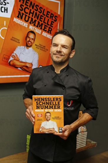 Chef Steffen Henssler at the presentation of his new cookbook HENSSLERS SCHNELLE NUMMER - mornings,