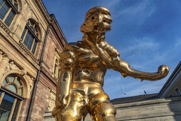 Sculpture Großer Großer Geist by Thomas Schuette at the Museum Neues Weimar in Weimar, Thuringia,