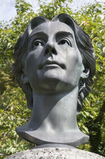 Cosima Wagner, bust, portrait bust by Arno Breker, Richard Wagner Park, on the Green Hill,