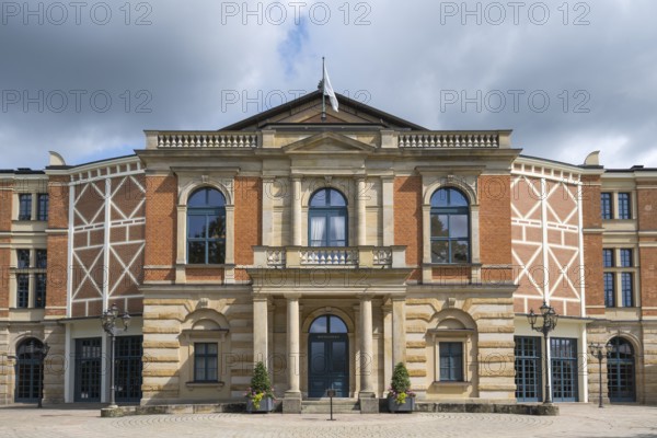 Festival Theatre, Festival Hill, on the Green Hill, Bayreuth, Upper Franconia, Franconia, Bavaria,