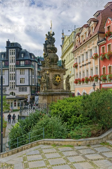 Trinity Column from 1716, Old Town, spa, healing spring, health, mineral, mineral water, illness,
