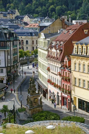 Trinity Column from 1716, Old Town, spa, healing spring, health, mineral, mineral water, illness,