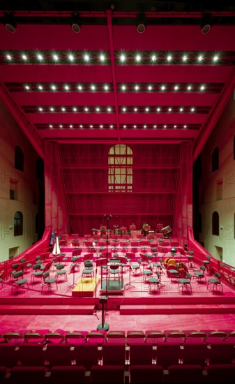 Modern concert hall in the atrium, luxury spa Kaiserbad, interior, interior, spa, healing spring,