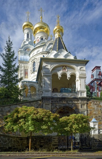 Russian Orthodox Church of St Peter and Paul, Peter and Paul, Byzantine-style single-nave church,