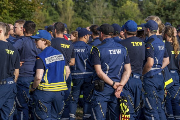 Volunteer emergency services at the large-scale exercise FÜLEX25, organised by the THW, Federal