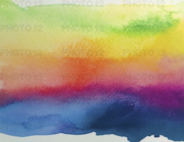Bright watercolor art showcasing vibrant hues blending with artistic paint splashes, perfect for