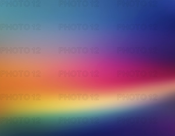 A bright and vivid gradient mesh design with smooth transitions between colors, evoking feelings of