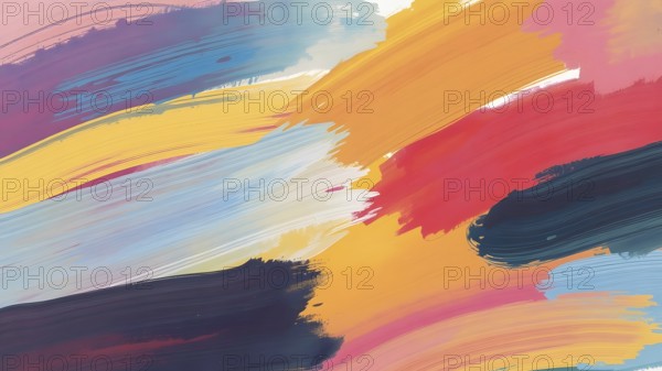 Minimalist black brush strokes abstract poster with ink-inspired textures for modern interior wall