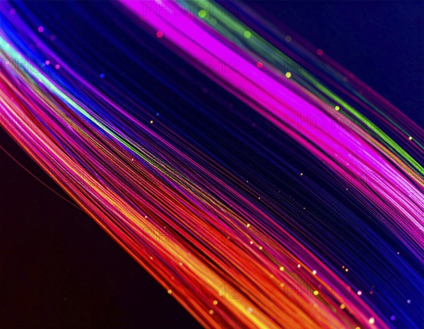 Abstract cyber grid wall art design with glowing digital lines, futuristic network visualization,