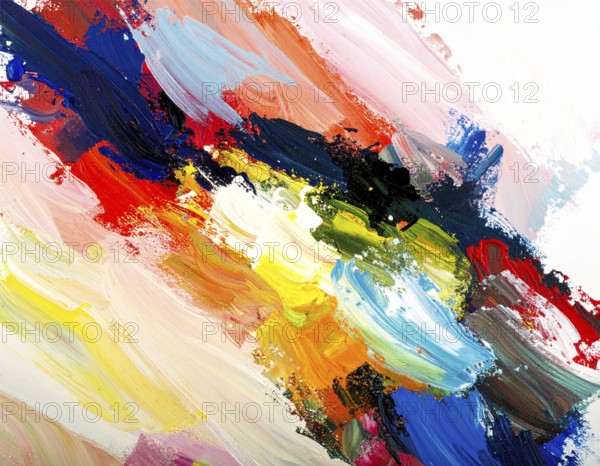 A painterly brush strokes print combining texture, energy, and abstract art, designed for creative