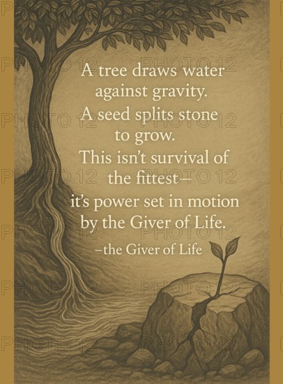 Printable poster quotes on showcasing Creator's purposeful intent through profound universal design