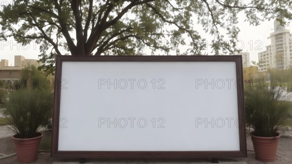 Modern blank framed white board poster designed as versatile décor, ready for personalized quotes,