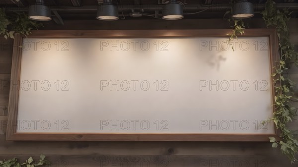 Minimalist blank white presentation board poster design, ideal for offices, classrooms, or home