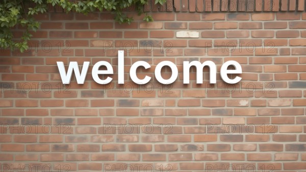 Minimalist bold welcome wording poster, versatile modern wall art design for stylish home entryway,
