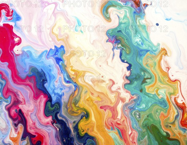 Colorfully painted background with vivid brush strokes and abstract design, symbolizing creativity,