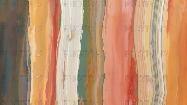 An energetic brush stroke abstract design bursting with colors, ideal for creative interiors and