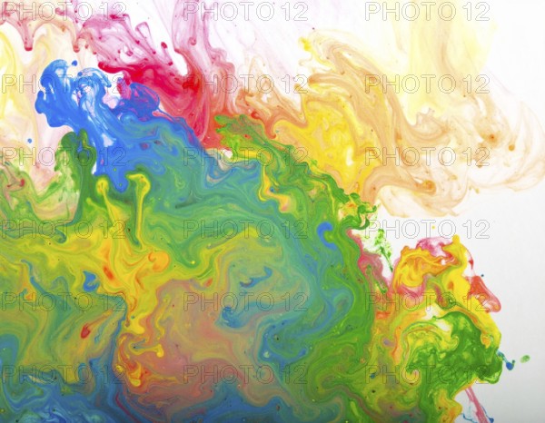 Colorfully painted background with vivid brush strokes and abstract design, symbolizing creativity,