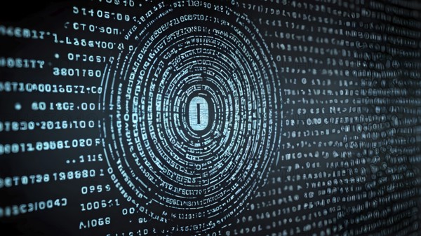Abstract cyber security image symbolizing encrypted protection, data safety, digital defense, and
