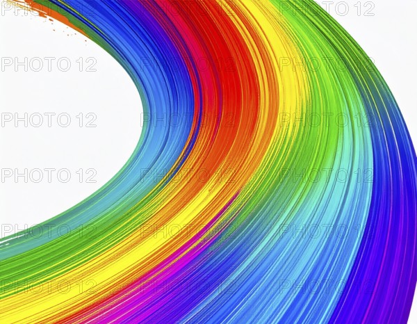 Creative brush strokes abstract poster combining painterly textures and vibrant background, ideal