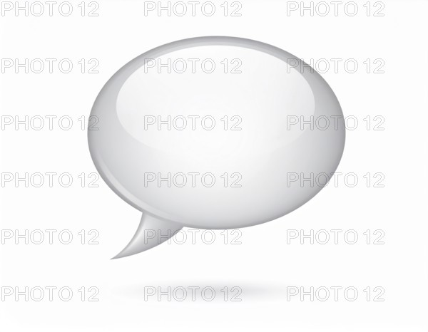 Speech bubble concept image symbolizing communication, dialogue, conversation, chat messages, and