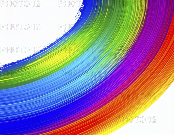 Creative brush strokes abstract poster combining painterly textures and vibrant background, ideal