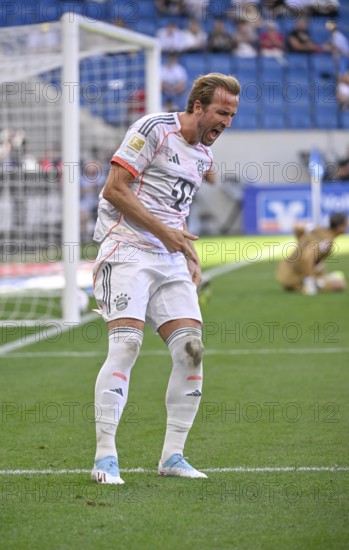 Goal celebration Harry Kane FC Bayern Munich FCB (09) Gesture Gesture Cheering Soccer Bundesliga,