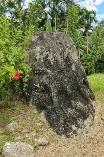 Ancient stone monolith Stone monolith of unknown significance in the sub-state of Ngarchelong on