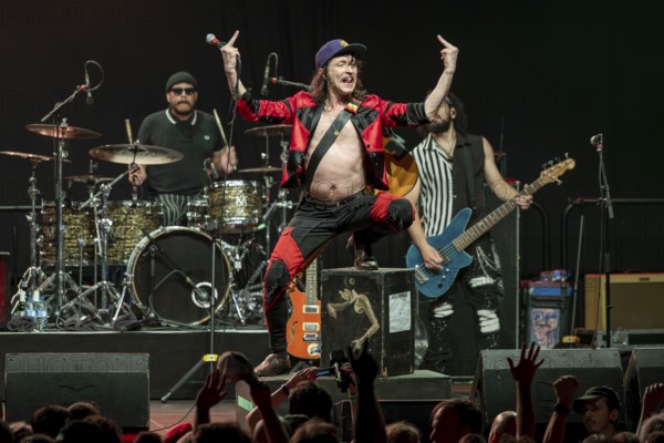 Eugene Hütz, singer and guitarist, Gogol Bordello, folk-punk band, USA, live on Fall 2025 European