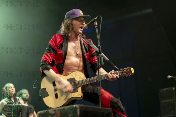 Eugene Hütz, singer and guitarist, Gogol Bordello, folk-punk band, USA, live on Fall 2025 European