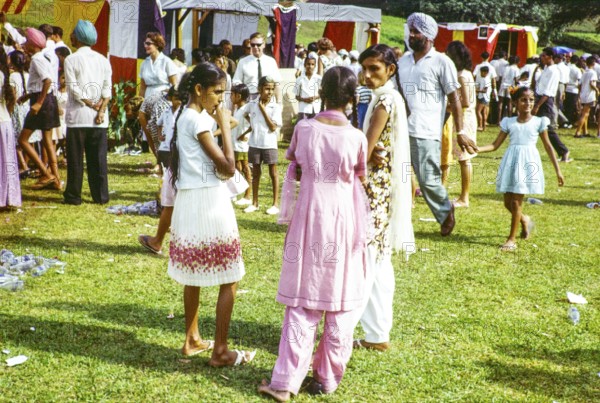 Garden fete community event in the grounds of HMS Terror naval base, Sembawang, Singapore, South
