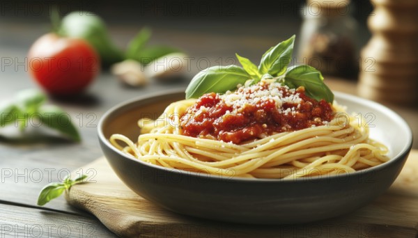 Classic Italian Spaghetti Bolognese: A Mouthwatering Appetizer Featuring Delicious Pasta Served