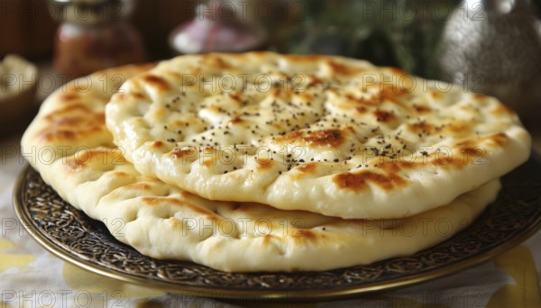 Traditional Turkish Bread For The Holy Month Of Ramadan Known As Ramadan Pita Or Ramazan Pidesi: A