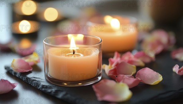 Pampering With Spa Candles And Rose Petals: Creating A Relaxing Ambiance For A Tranquil And