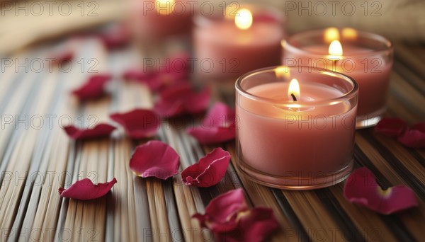 Relaxing Atmosphere: Candlelight And Petals Of Roses - Create A Serene Environment With Spa Candles