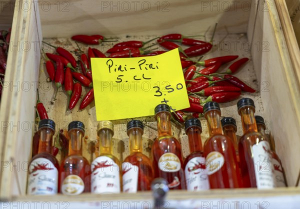 The central market, market hall, Mercado Municipal de Lagos, on three floors, offering all kinds of