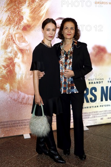 Paula Beer and Barbara Auer at the Berlin premiere of Miroirs No 3 at the Filmtheater am