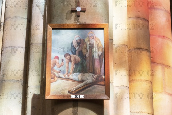 Way of the Cross, 11th station, Basilica of Notre-Dame-d'Espérance, Our Lady of Hope, Church of Our
