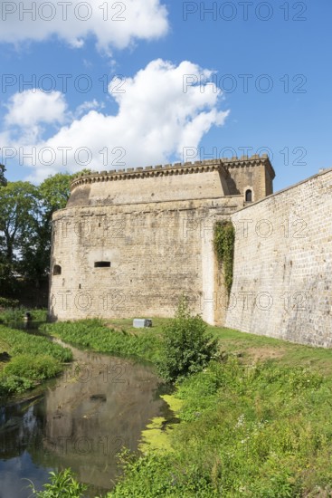 Tour du Roy, city tower, city wall, Charleville-Mézières, Mézières district, Ardennes, Grand Est,