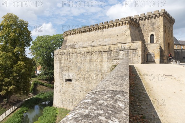 Tour du Roy, city tower, city wall, Charleville-Mézières, Mézières district, Ardennes, Grand Est,