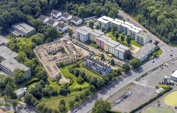 Aerial view, Comunita Seniorenhaus Sophia in Weddinghofen, Bergkamen, Ruhr area, North
